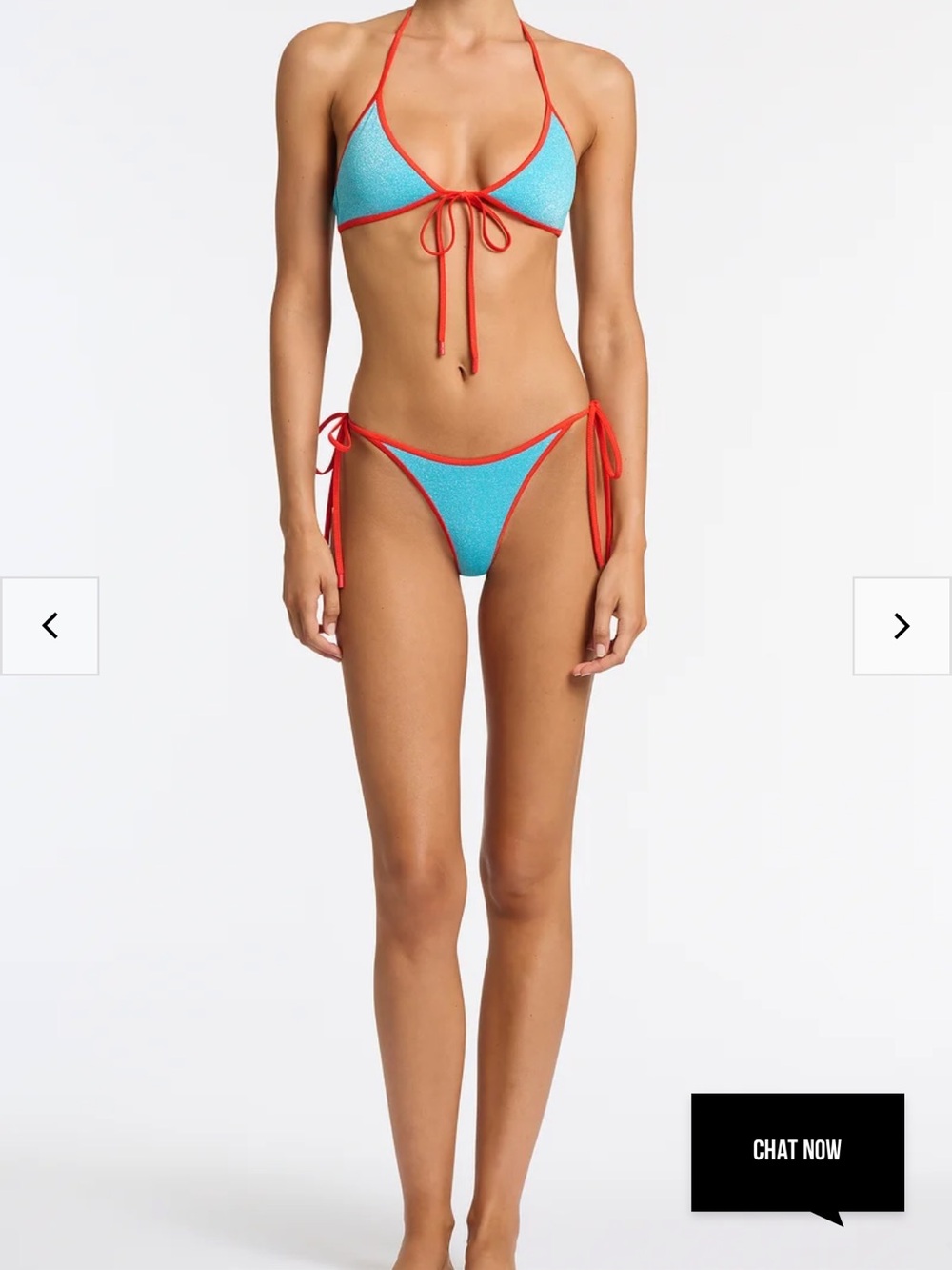 Sofi - Azure Sparkle Halter Bikini Set